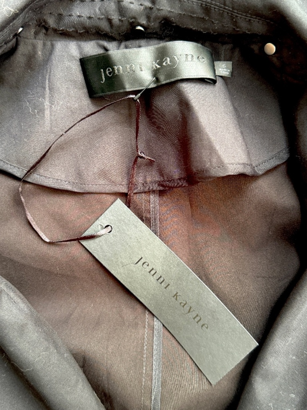 NWT JENNI KAYNE Raincoat- S - Black - Picture 5 of 7